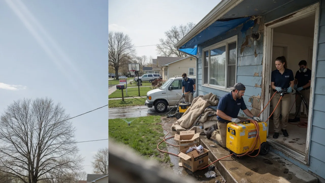 Basement Flood Cleanup in Keenes, IL near me